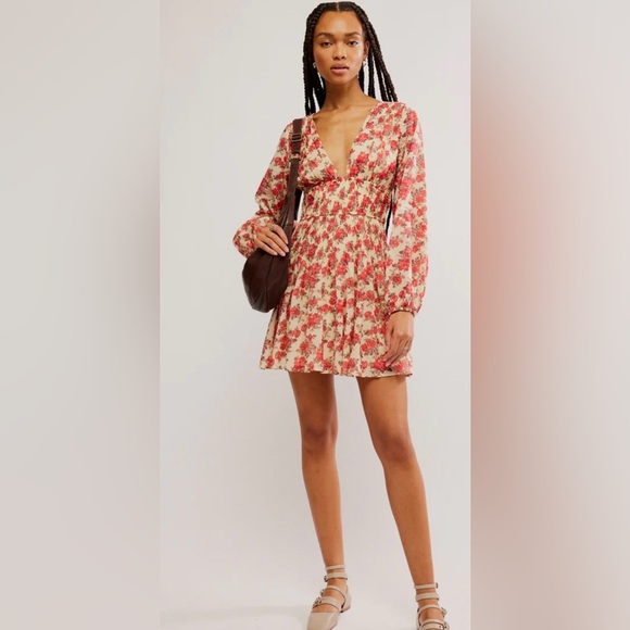 Free People Keep You Mini Dress in Classic Combo NWT - Picture 3 of 3